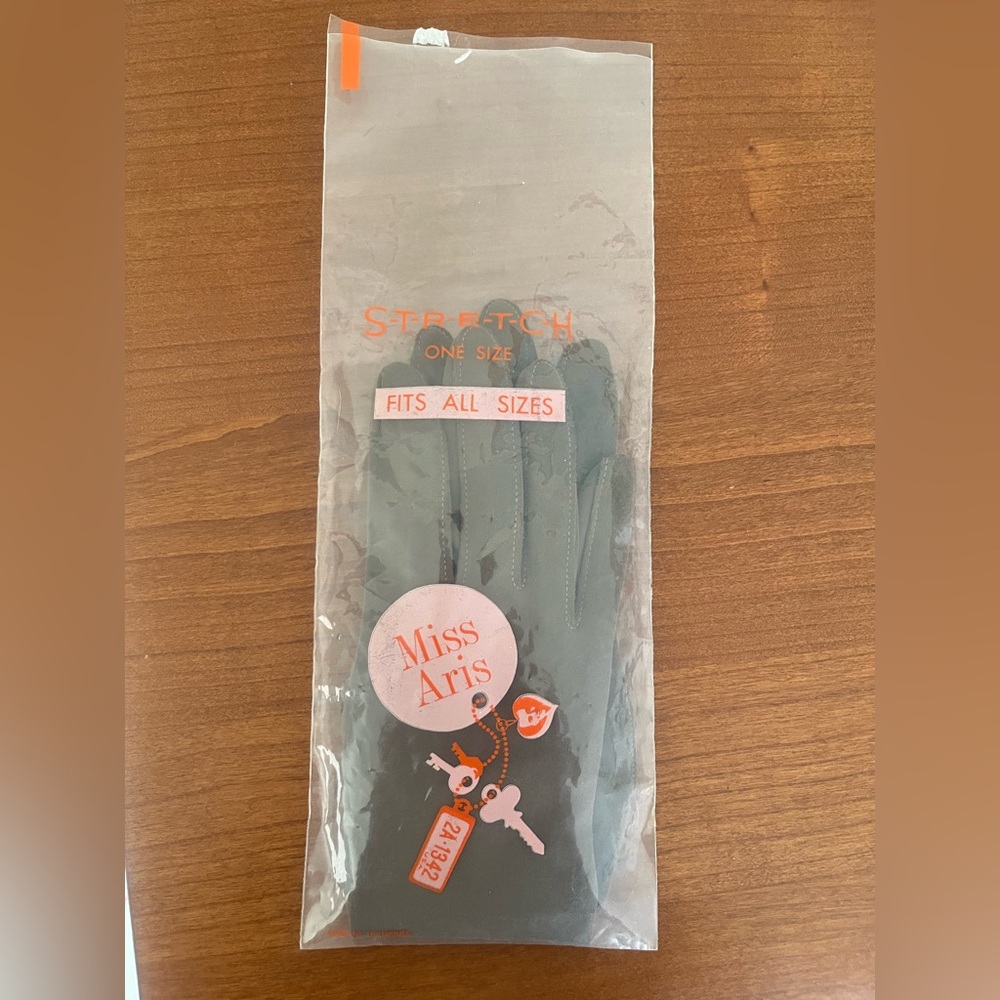 MISS Aris Stretch brown Nylon Gloves